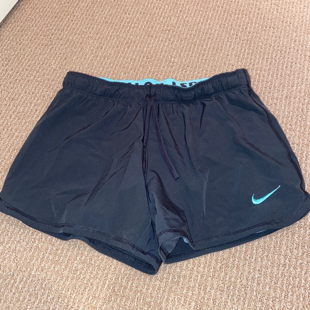 Nike Dri Fit Gray Spandex Lined Running Shorts